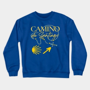 Camino de Santiago for Catholics Rosary Crewneck Sweatshirt